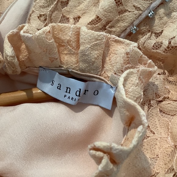 Sandro Paris Lace Mini Dress - Picture 3 of 5